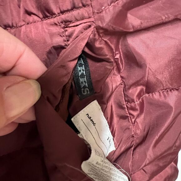 Ikks Reversible Puffer Quilted Vest Burgandy/Navy Boys 14 - Picture 6 of 9